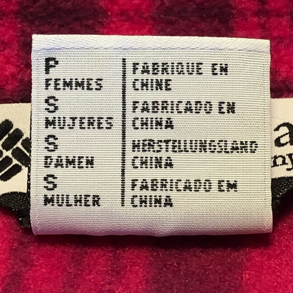 ⭐️ Columbia Pink Plaid Fleece Full Zip Jacket SMALL - Picture 7 of 8